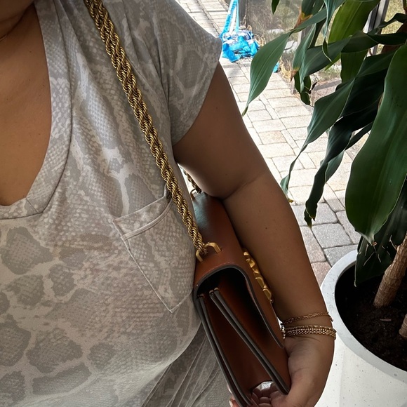 🧡Tory Burch Eleanor chain strap bag large Eleanor crossbody Tory Burch bag - Picture 16 of 17